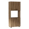 Στήλη Guzel pakoworld σε καρυδί απόχρωση 60x31.4x140εκ