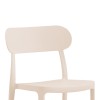 Καρέκλα Amvroan στοιβαζόμενη pakoworld με UV protection cappuccino pp 51x49x79.5εκ