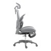 Καρέκλα γραφείου εργασίας Zenyk pakoworld mesh σε grey απόχρωση 63x70x126εκ