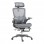 Καρέκλα γραφείου εργασίας Zenyk pakoworld mesh σε grey απόχρωση 63x70x126εκ
