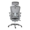 Καρέκλα γραφείου εργασίας Zenyk pakoworld mesh σε grey απόχρωση 63x70x126εκ