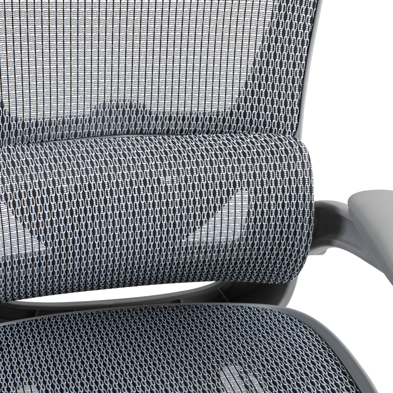 Καρέκλα γραφείου εργασίας Zenyk pakoworld mesh σε grey απόχρωση 63x70x126εκ