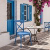 Καρέκλα Crossie pakoworld στοιβαζόμενη pp σε απόχρωση μπλε 38x46.5x82εκ