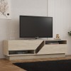 Έπιπλο τηλεόρασης Cogo pakoworld σε όψη τραβερτίνας 160x40x45εκ