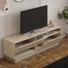 Έπιπλο τηλεόρασης Cogo pakoworld σε όψη τραβερτίνας 160x40x45εκ
