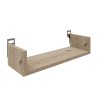 Ραφιέρα τοίχου Derva pakoworld σε oak απόχρωση 45x15x10cm
