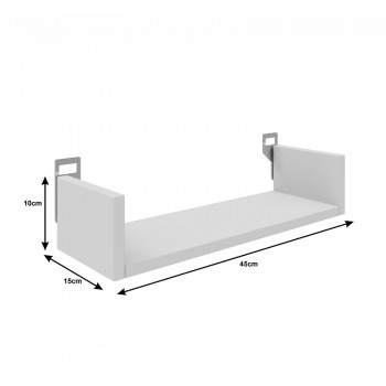 Ραφιέρα τοίχου Derva pakoworld σε oak απόχρωση 45x15x10cm