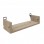 Ραφιέρα τοίχου Derva pakoworld σε oak απόχρωση 45x15x10cm
