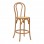 Σκαμπό μπαρ Thonet pakoworld φυσικό ξύλο οξιάς-έδρα φυσικό rattan 41x50x105εκ