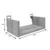 Ραφιέρα τοίχου Derva pakoworld σε oak απόχρωση 30x15x10cm