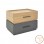Κομοδίνο Sonlen pakoworld mdf σε sonoma-ανθρακί απόχρωση 60x40x44.5εκ