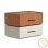 Κομοδίνο Sonlen pakoworld mdf σε καρυδί-μπεζ απόχρωση 60x40x44.5εκ