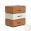 Κομοδίνο Sonlen pakoworld mdf σε καρυδί-μπεζ απόχρωση 60x40x66εκ