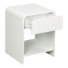 Κομοδίνο Lemperto pakoworld MDF σε λευκή απόχρωση 40x40x53εκ