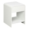 Κομοδίνο Lemperto pakoworld MDF σε λευκή απόχρωση 40x40x53εκ