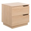 Κομοδίνο Verena pakoworld σε φυσική απόχρωση 48x40x48εκ
