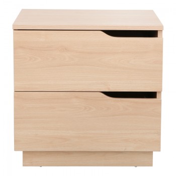 Κομοδίνο Verena pakoworld σε φυσική απόχρωση 48x40x48εκ
