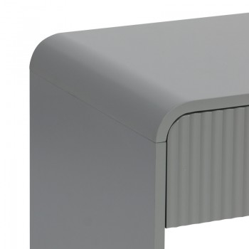 Κομοδίνο Lemperto pakoworld MDF σε γκρι απόχρωση 40x40x53εκ