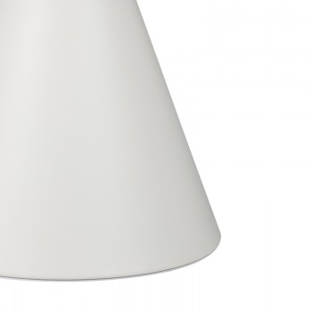 Βοηθητικό τραπέζι Coozlin Inart sintered stone σε απόχρωση λευκό μαρμάρου με λευκό μέταλλο Φ50x50εκ