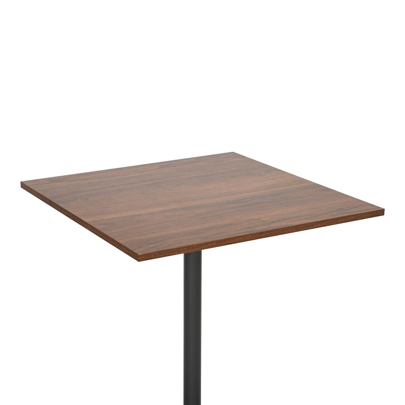 Τραπέζι Nerobian pakoworld mdf σε καρυδί απόχρωση 70x70x75εκ