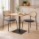 Τραπέζι Nerobian pakoworld mdf σε sonoma απόχρωση 60x60x75εκ