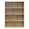 Βιβλιοθήκη Evergin pakoworld mdf σε oak απόχρωση 100x30x135εκ