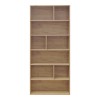 Βιβλιοθήκη Evergin pakoworld mdf σε oak απόχρωση 80x30x180εκ