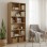 Βιβλιοθήκη Evergin pakoworld mdf σε oak απόχρωση 80x30x180εκ