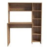Γραφείο με βιβλιοθήκη Janson pakoworld oak 113.2x40x141.8εκ