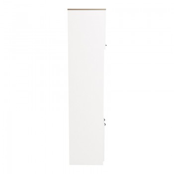 Ντουλάπα κουζίνας Rowan pakoworld σε λευκή-sonoma απόχρωση 60x42x182εκ
