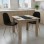 Τραπεζαρία Manka I-Bella pakoworld σετ 3τεμ σε sonoma truffle απόχρωση 80x80x77εκ