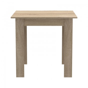Τραπεζαρία Manka I-Bella pakoworld σετ 3τεμ σε sonoma απόχρωση 80x80x77εκ