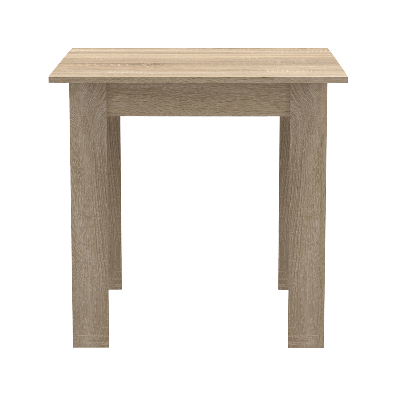 Τραπεζαρία Manka I-Bella pakoworld σετ 3τεμ σε sonoma απόχρωση 80x80x77εκ