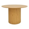 Τραπέζι Karulo pakoworld mdf σε sonoma απόχρωση Φ120x76εκ