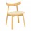 Καρέκλα Clareta pakoworld rubberwood-σχοινί σε φυσική απόχρωση 53x55x79εκ