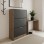 Παπουτσοθήκη Savaz pakoworld σε oak-ανθρακί απόχρωση 60x24x114εκ