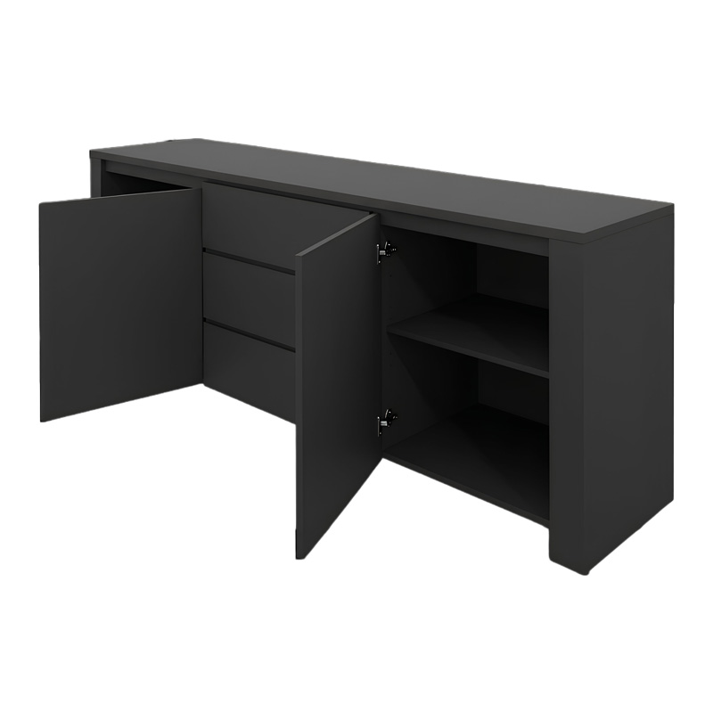 Μπουφές Kalya pakoworld σε ανθρακί απόχρωση 220x49x89.5εκ