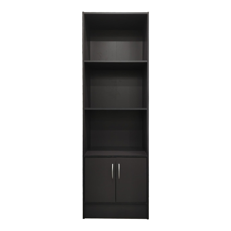 Βιβλιοθήκη Tekaro pakoworld σε ανθρακί απόχρωση 57x33x180εκ