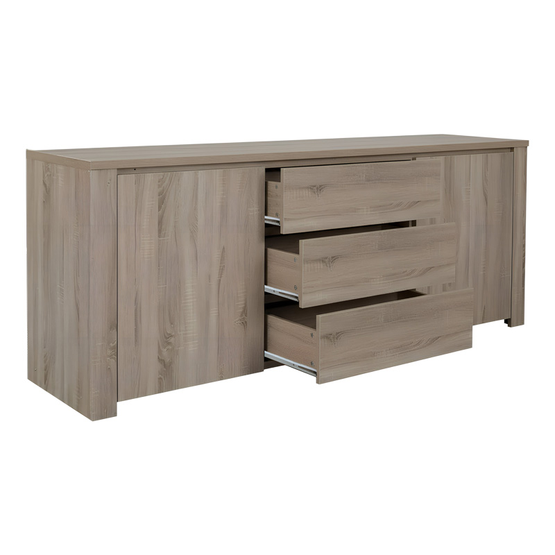 Μπουφές Kalya pakoworld σε sonoma απόχρωση 220x49x89.5εκ