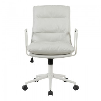 Καρέκλα γραφείου διευθυντη Kreno pakoworld PES γκρι 56x67x89-97εκ