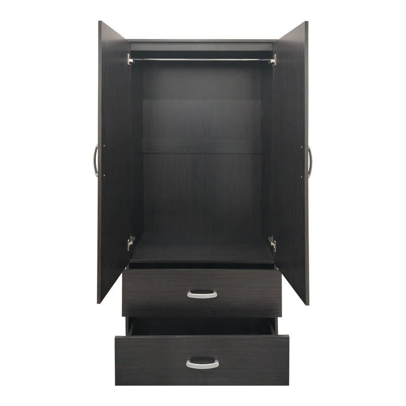 Ντουλάπα πεντάφυλλη με πατάρι Athos pakoworld wenge 170x42x240εκ