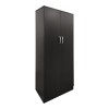 Ντουλάπα εξάφυλλη με πατάρι Athos pakoworld wenge 240x42x240εκ