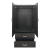Ντουλάπα τετράφυλλη με πατάρι Athos pakoworld wenge 160x42x240εκ