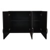 Ντουλάπα εξάφυλλη με πατάρι Athos pakoworld wenge 180x42x240εκ