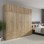 Ντουλάπα εξάφυλλη με πατάρι Athos pakoworld sonoma 240x42x240εκ