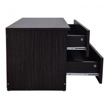 Κομοδίνο Athos pakoworld σε wenge απόχρωση 48x40x41.5εκ