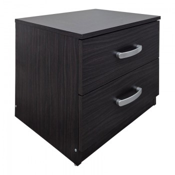 Κομοδίνο Athos pakoworld σε wenge απόχρωση 48x40x41.5εκ