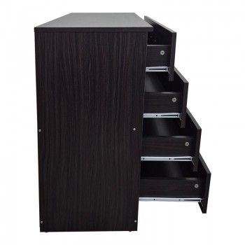 Συρταριέρα Athos pakoworld σε wenge απόχρωση 80x40x79εκ