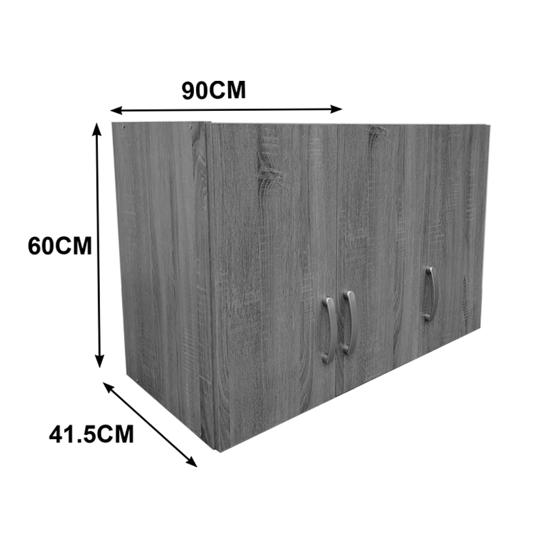 Ντουλάπα πεντάφυλλη με πατάρι Athos pakoworld sonoma 170x42x240εκ