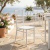 Καρέκλα Tiffany Ι pakoworld pp σε λευκή απόχρωση 38.5x46.5x87εκ